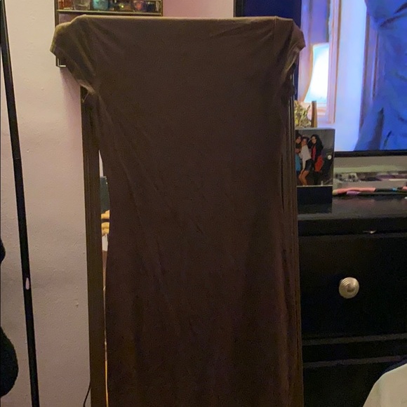 Suede brown dress - Picture 1 of 2